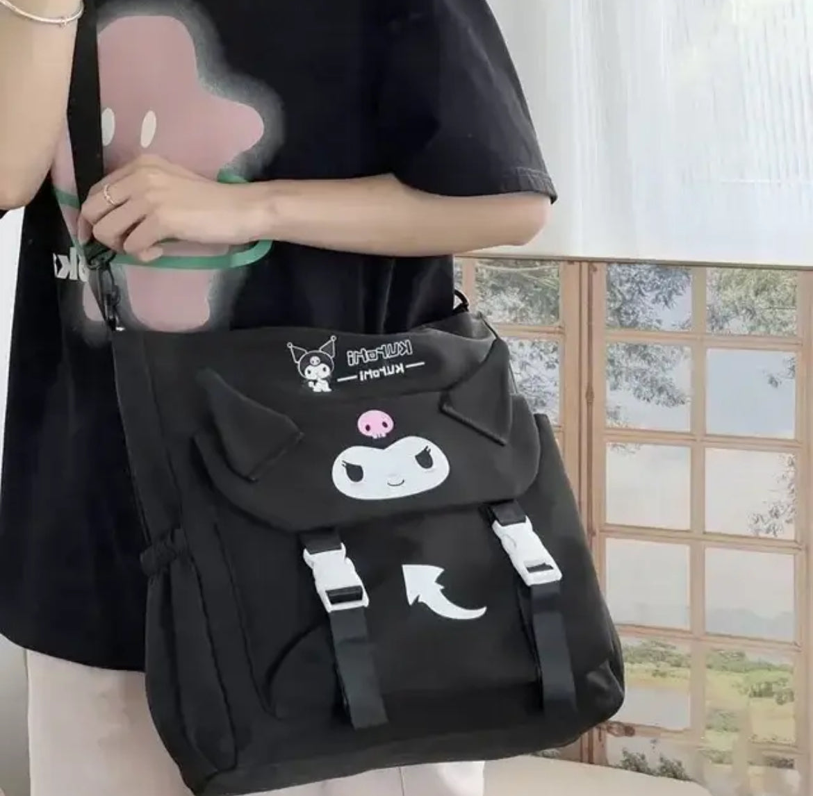 Geantă Black Kuromi