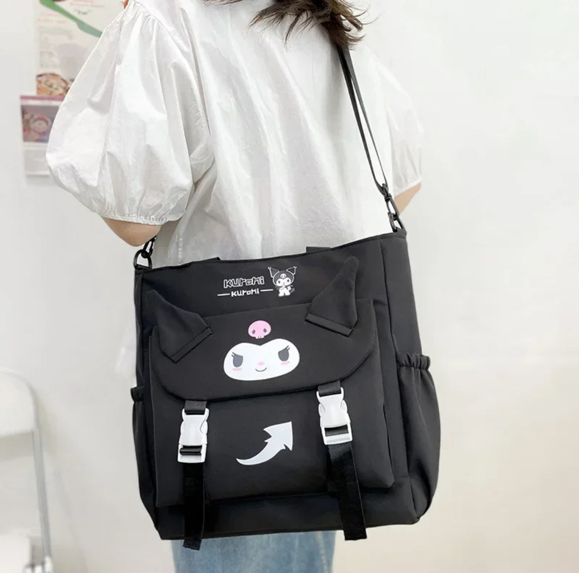 Geantă Black Kuromi