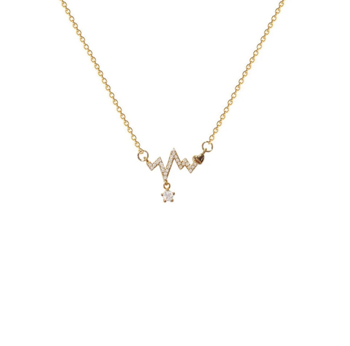 Colier Gold Heart Beat
