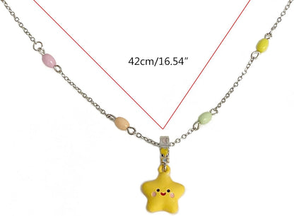 Colier Kawaii Yellow Star