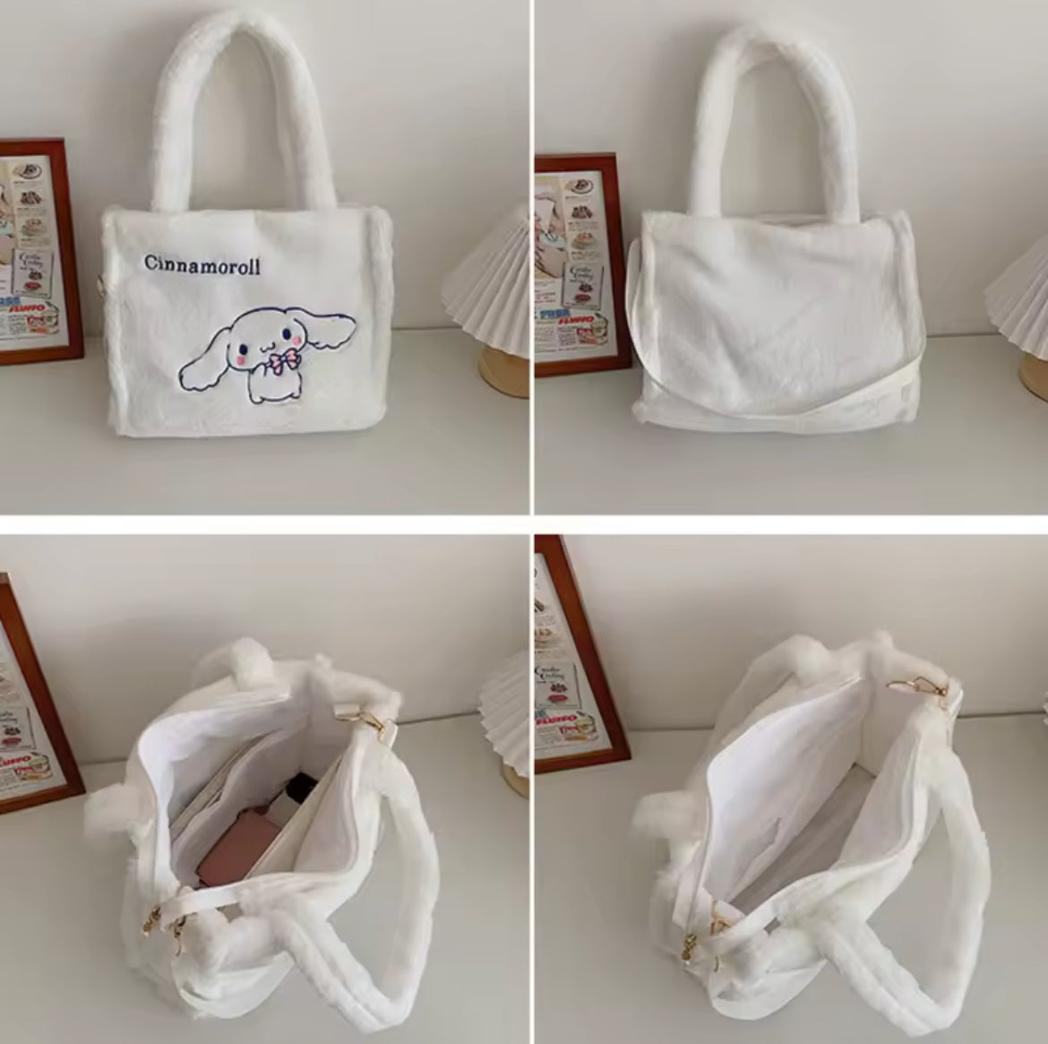 Geantă Cinnamoroll White